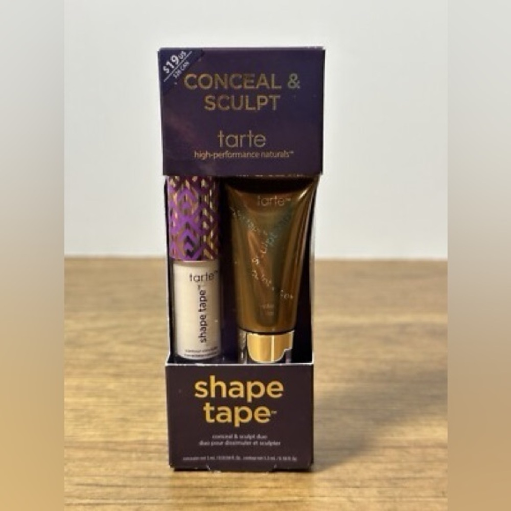 💜 Tarte Shape Tape™ Conceal & Sculpt Duo – Shade 12N Fair Neutral & Soft Bronze